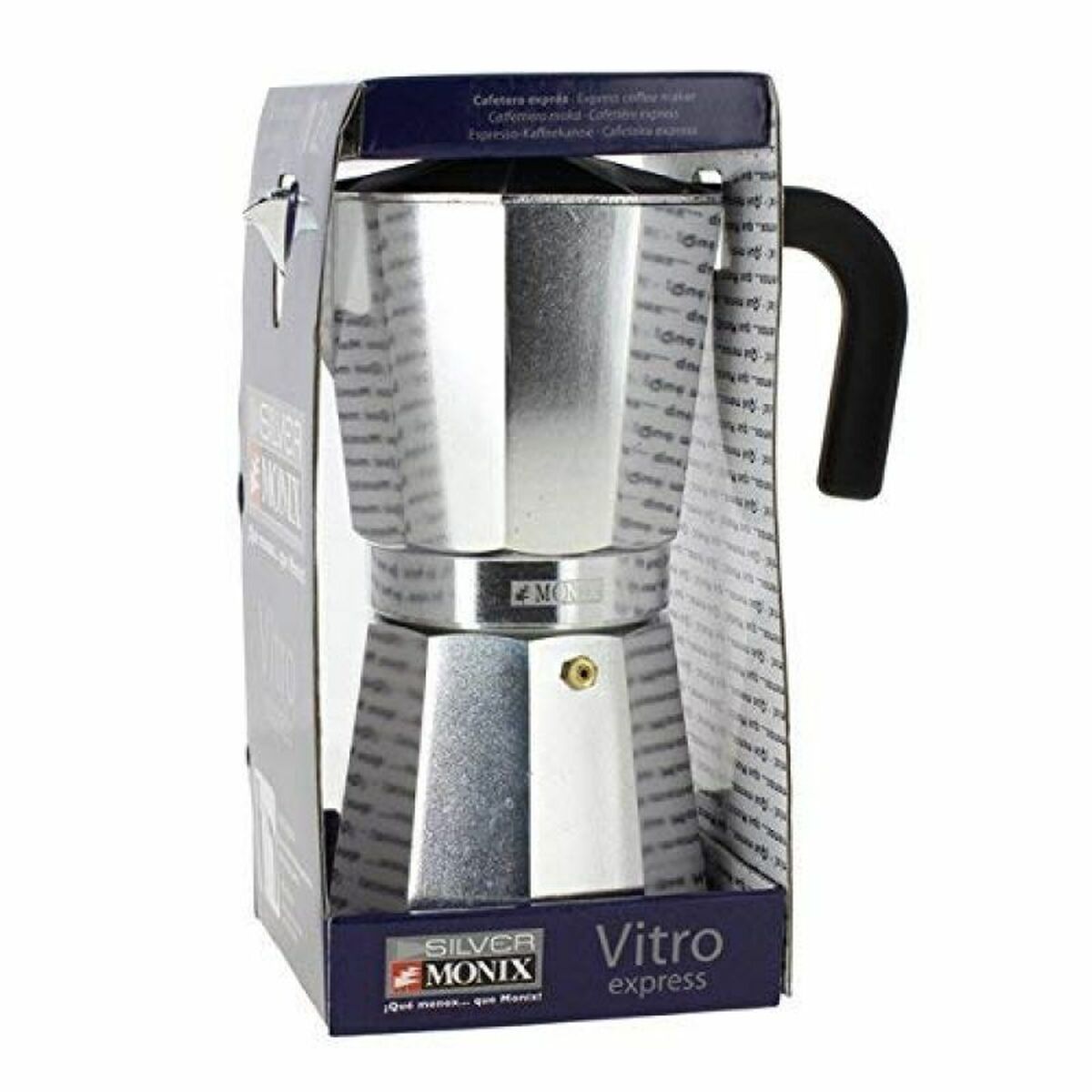 Cafettiera Italiana Monix Braisogona_M620012 Argento Alluminio 12 Tazze