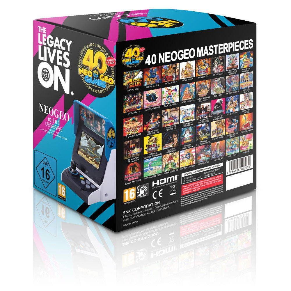 Snk neogeo mini console retro 40 giochi