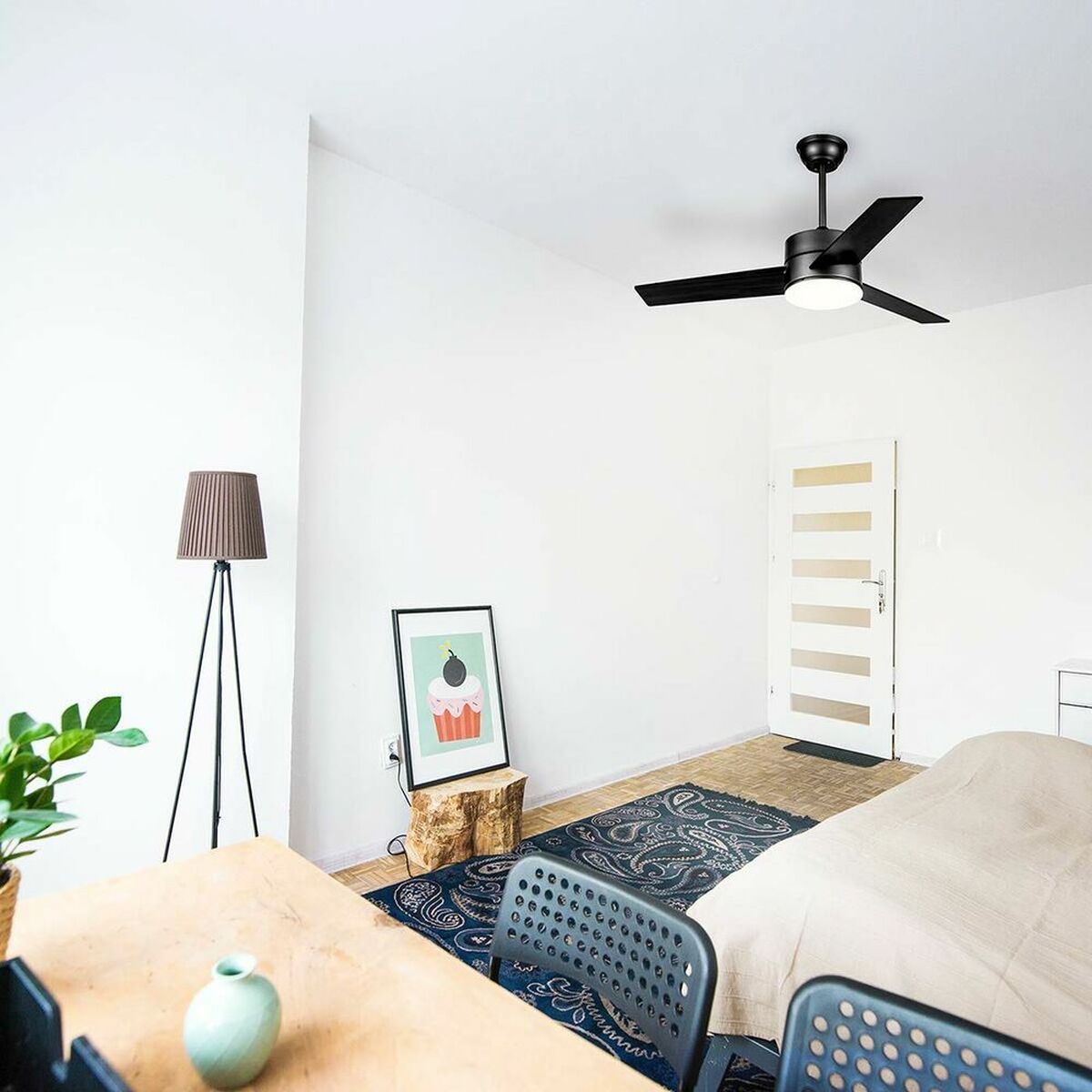 Ventilatore da Soffitto Universal Blue 250-UVT1310 70 W Nero 70 W (119 cm)